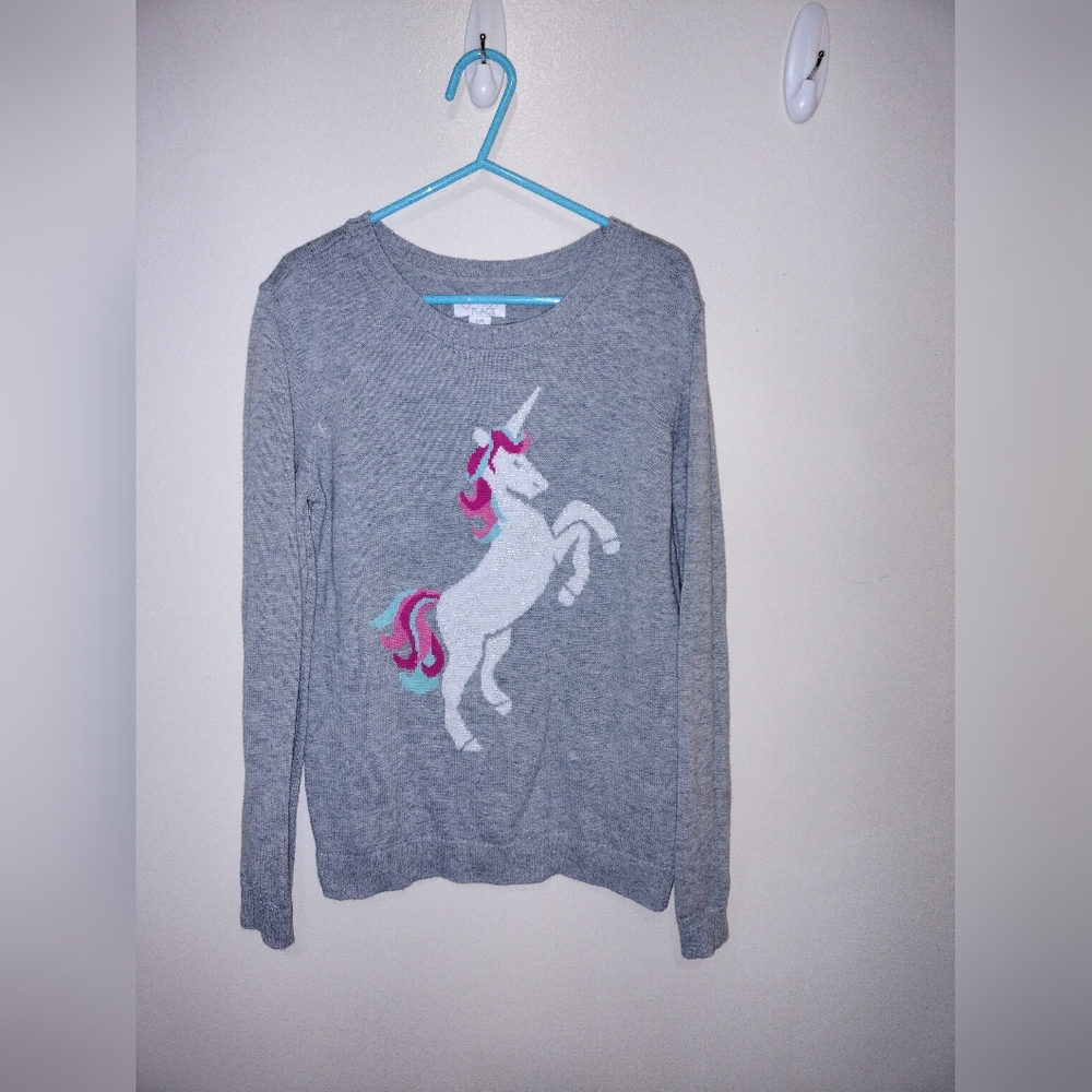 Girls unicorn sweater